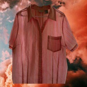 White Stag Pretty In Pink Collar Shirt